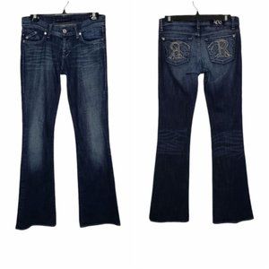 ROCK & REPUBLIC blue Kasandra bootcut jean size 27